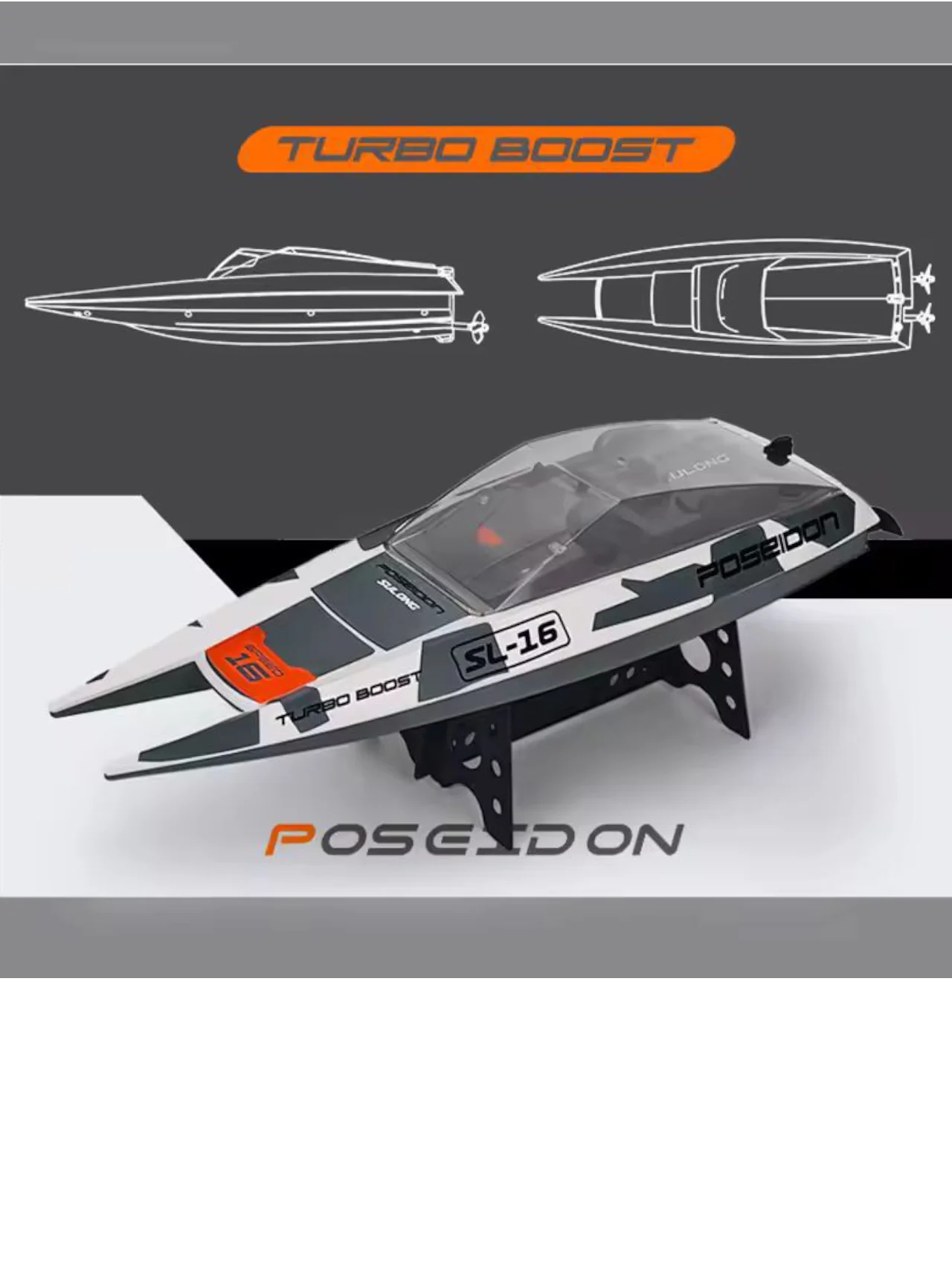 Sulong Poseidon 2.4GHz Remote Control (RC) Boat - Image 5