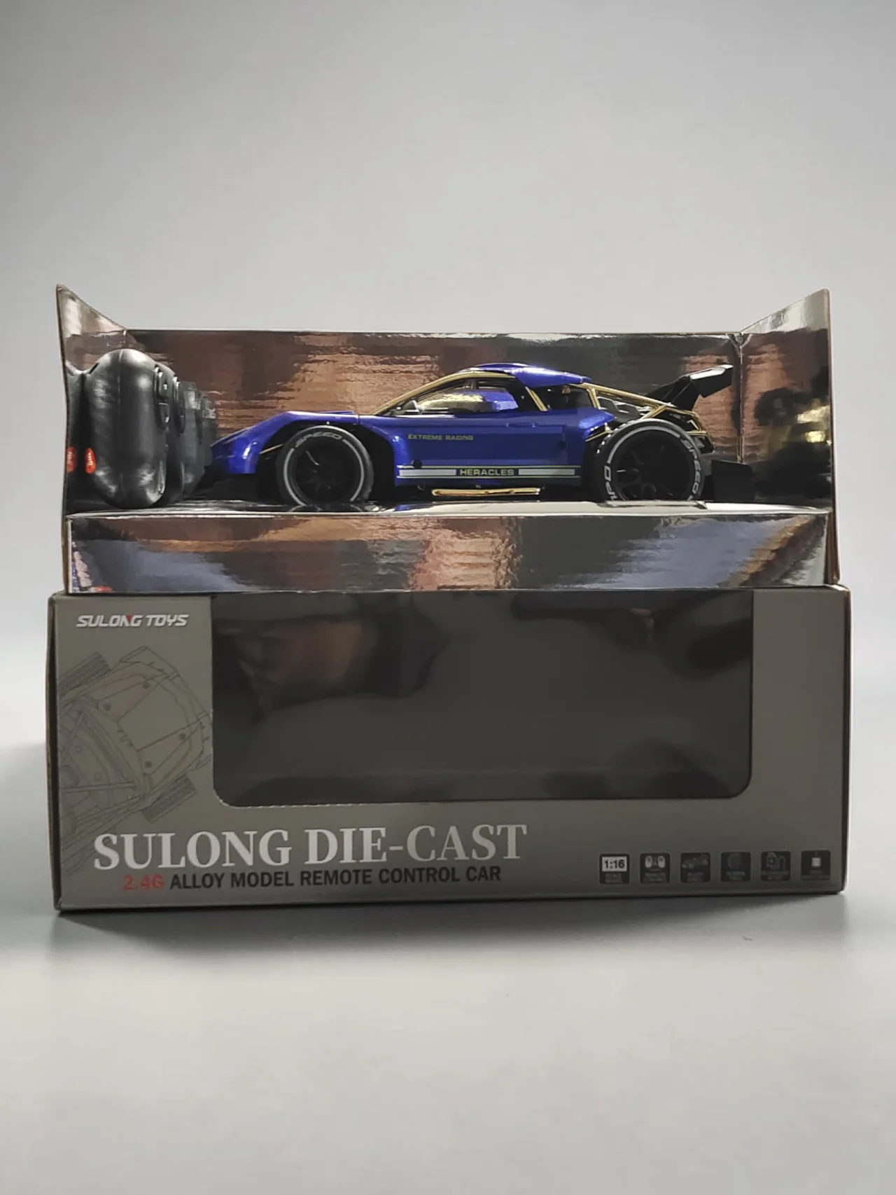 SULONG RC CAR 2.4G Alloy Model Remote Control Car 1:16 Scale Rubber Tires , Rechargeable battery - Image 8