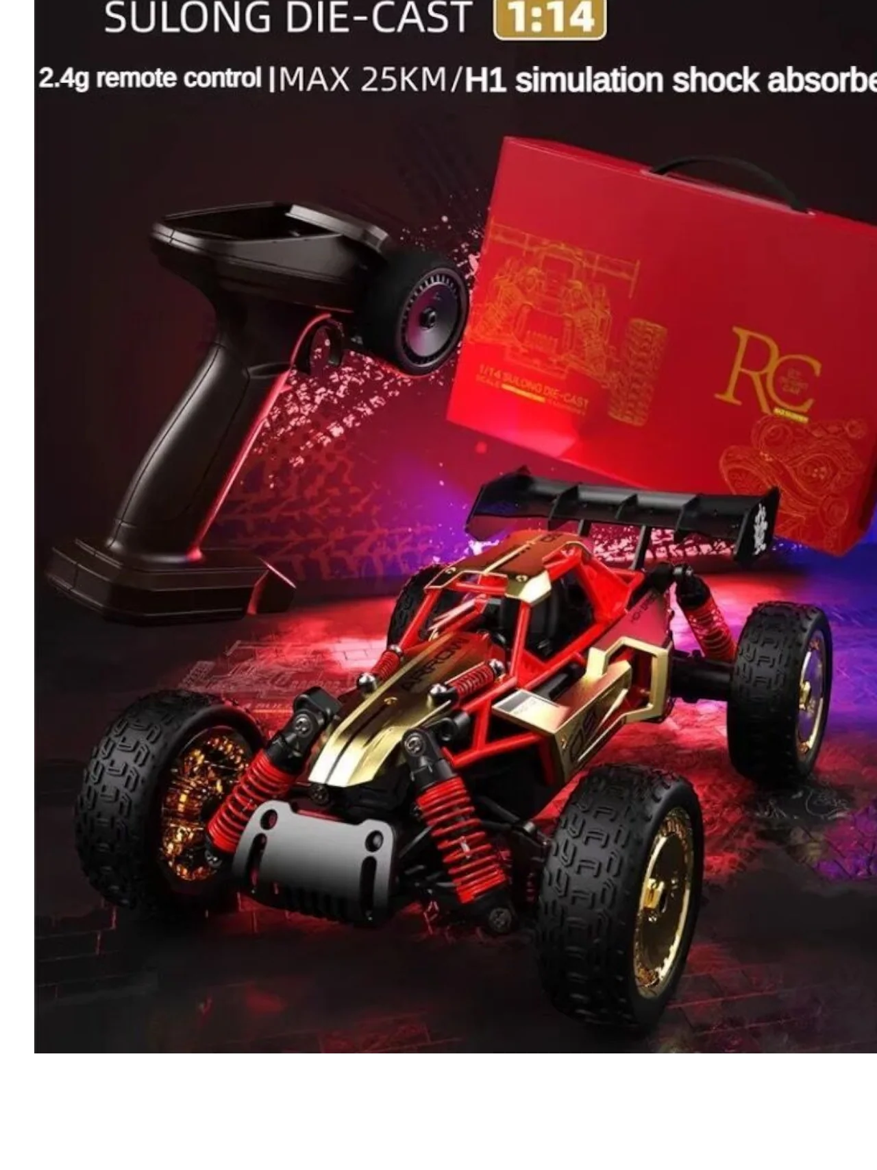 Sulong Remote Control High Speed Car 1:14 Scale - Image 9