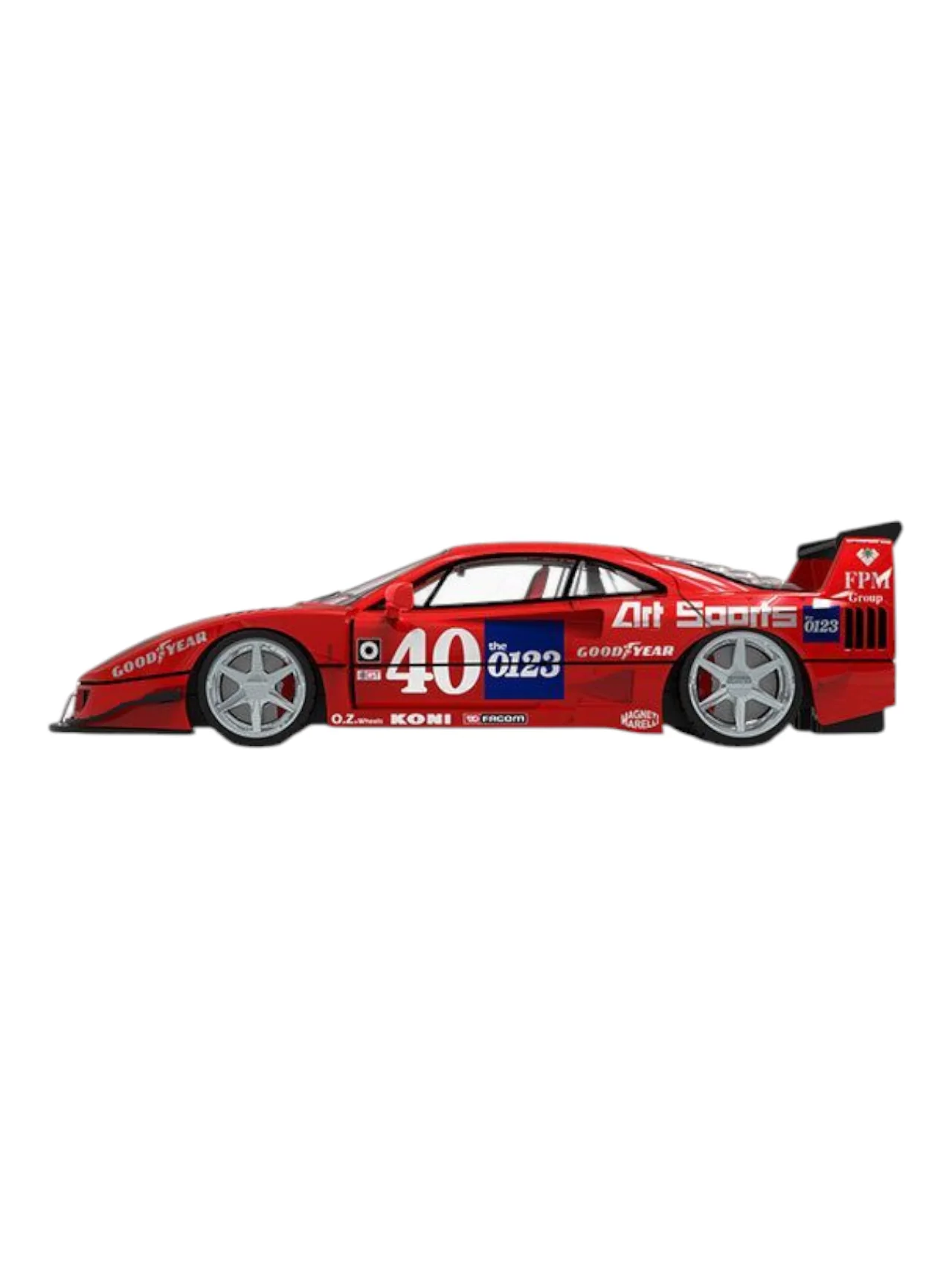 Supcar Ferrari F40 1:64 Scale (With Acrylic Case) - Image 3