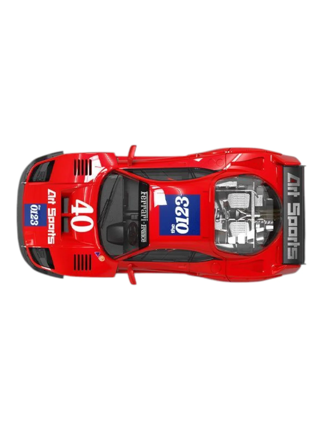Supcar Ferrari F40 1:64 Scale (With Acrylic Case) - Image 4