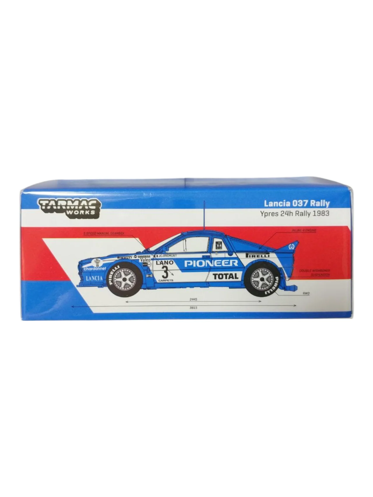 Tarmac Works Lancia 037 Rally (1983)- Classic Racing Car Collectible Model 1:64 Scale