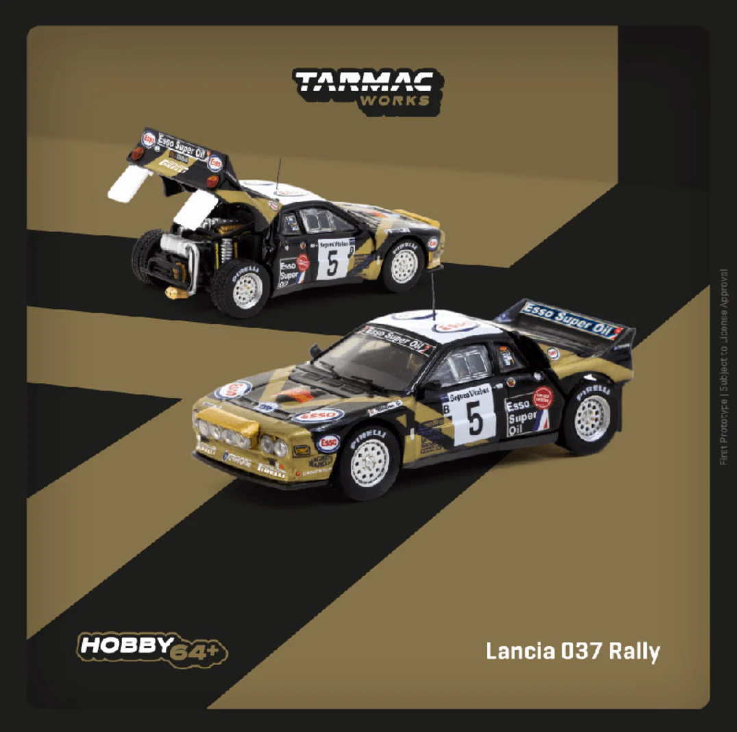 TARMAC Works Lancia 037 Rally Catalunya 1985  Racing Car Diecast Model 1:64 Scale - Image 5