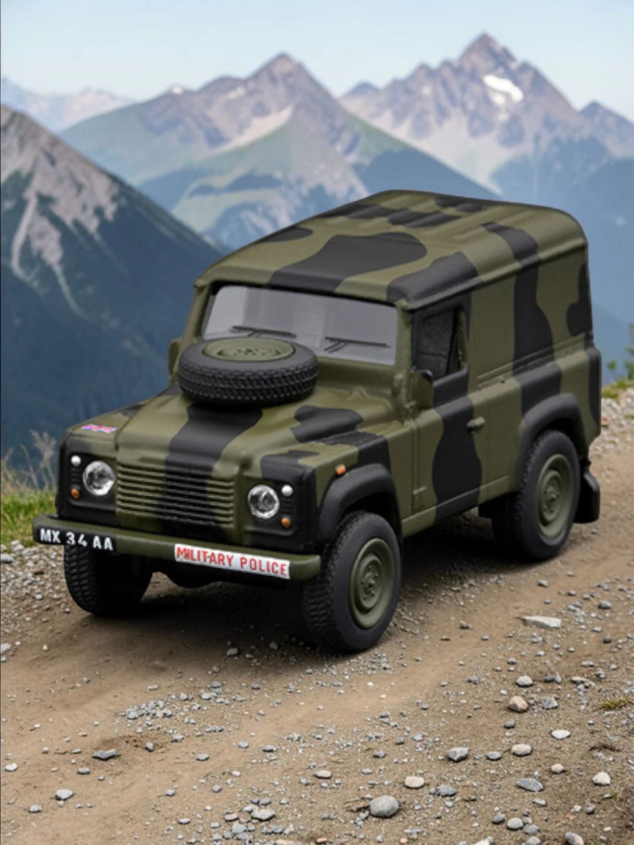 TARMAC Works Land Rover defender Royal Military Police Diecast Model 1:64 Scale - Image 2