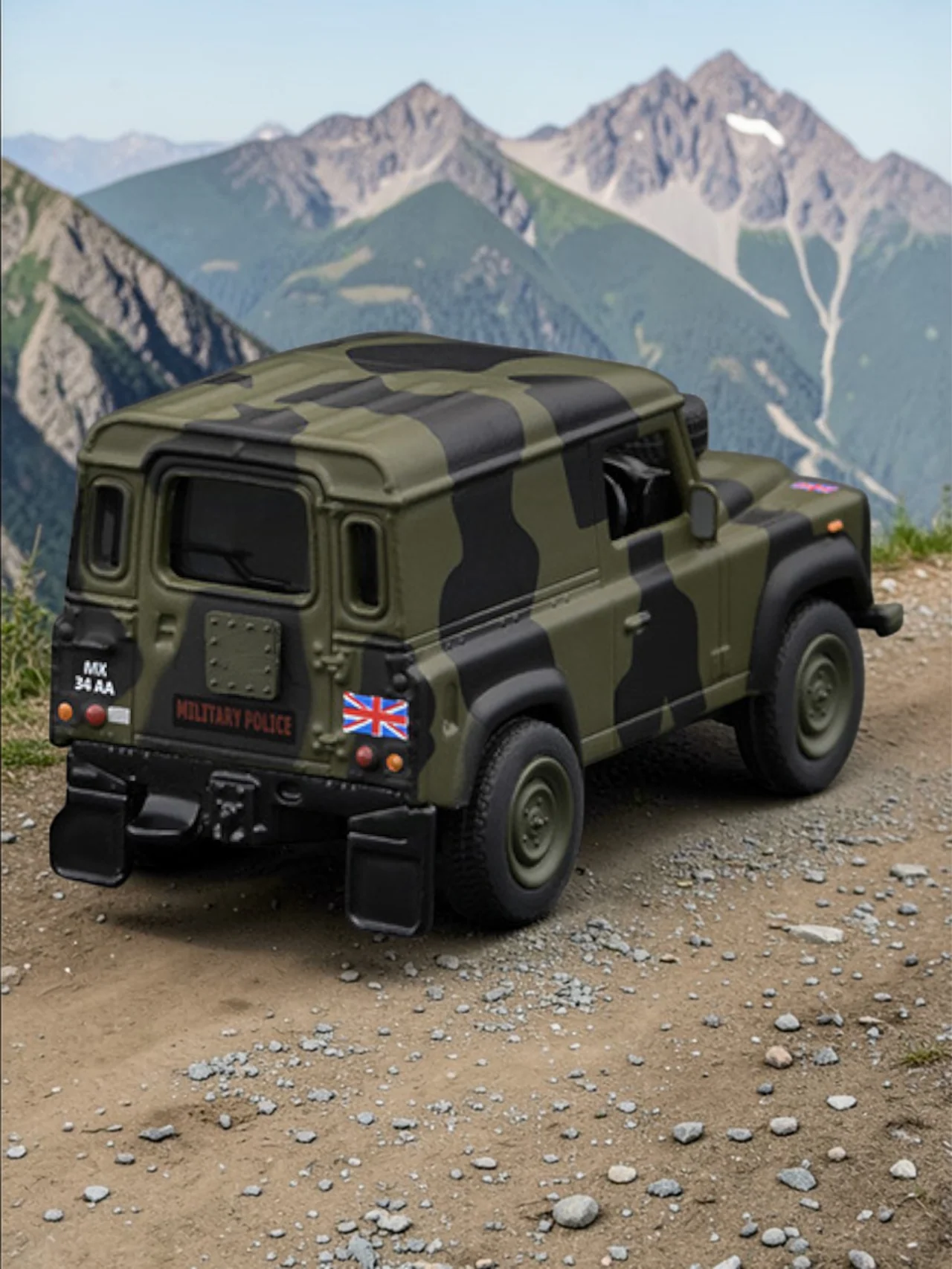 TARMAC Works Land Rover defender Royal Military Police Diecast Model 1:64 Scale - Image 3