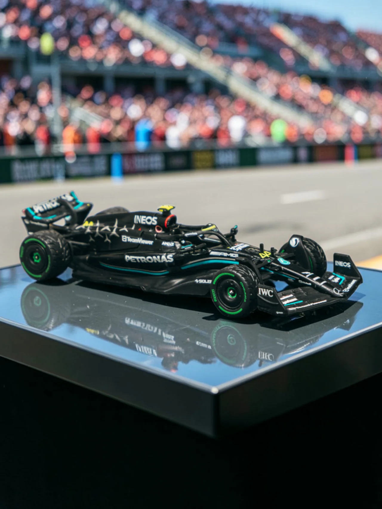 Tarmac Works Mercedes-AMG F1 W14 ( Lewis Hamilton Monaco GP 2023)-Premium Die-Cast Model Car 1:64 Scale - Image 4