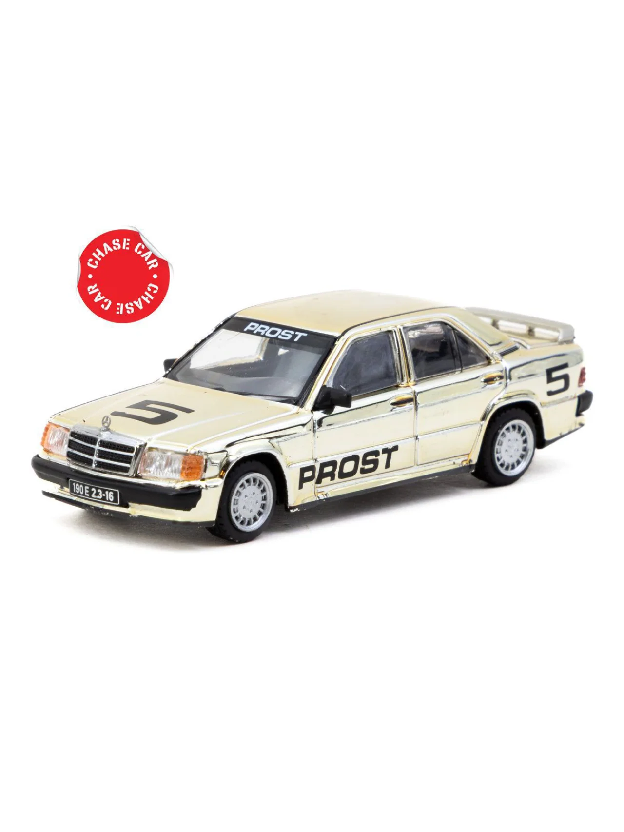 Tarmac Works Mercedes-Benz 190 E 2.3-1.6 Race of Champion Alain Prost 1:64 Scale - Image 7