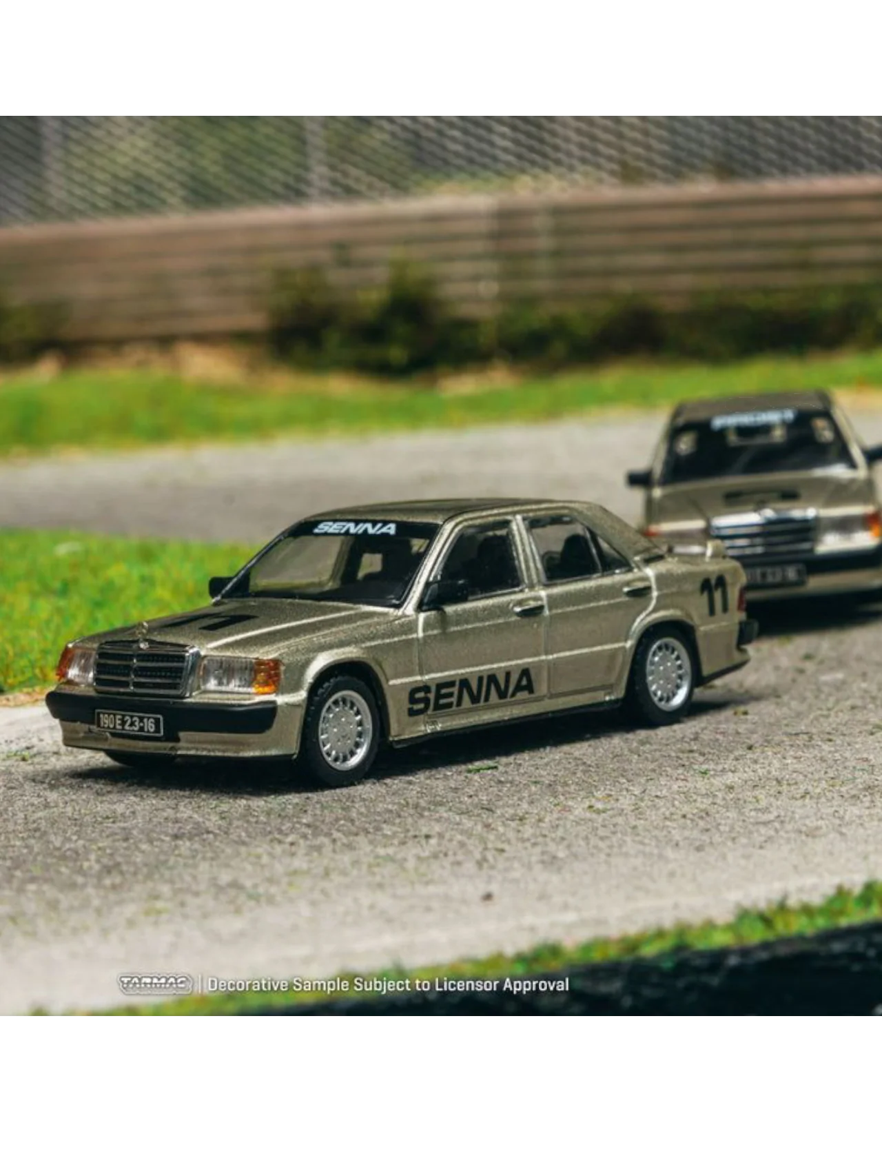 Tarmac Works Mercedes-Benz 190 E 2.3-16 Race of Champion 1984 1:64 Scale - Image 3