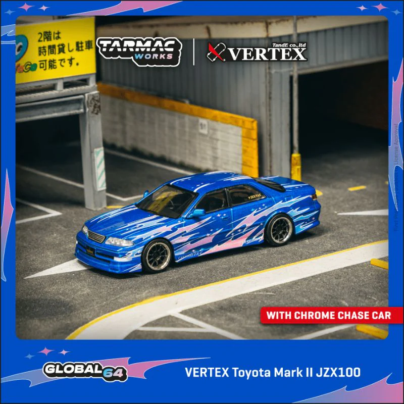 Tarmac Works Vertex Toyota Mark II JZX100 1:64 Scale - Image 3