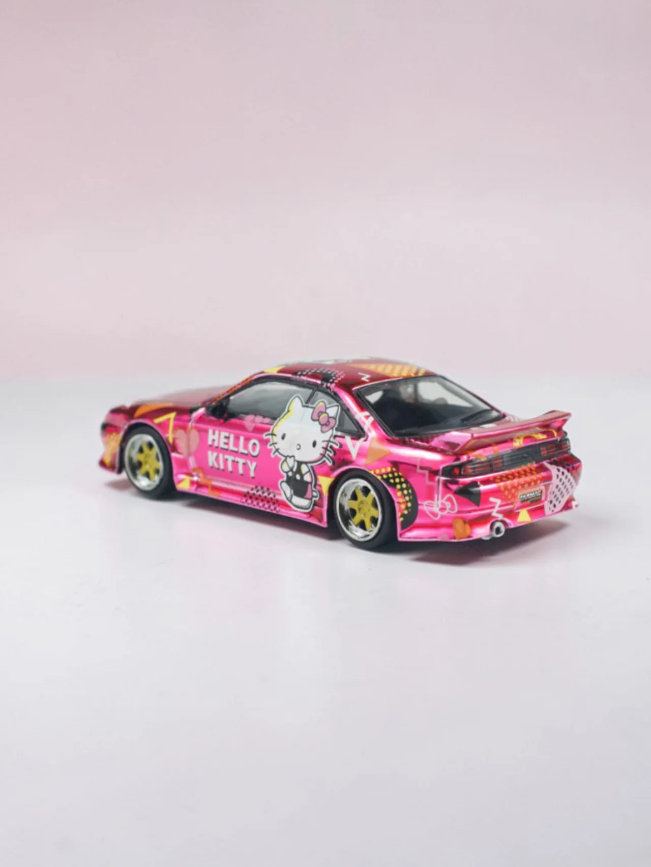 TARMAC Works x Vertex Silvia s14 Hello Kitty Diecast model|Premium Special Edition for Collectors - Image 2