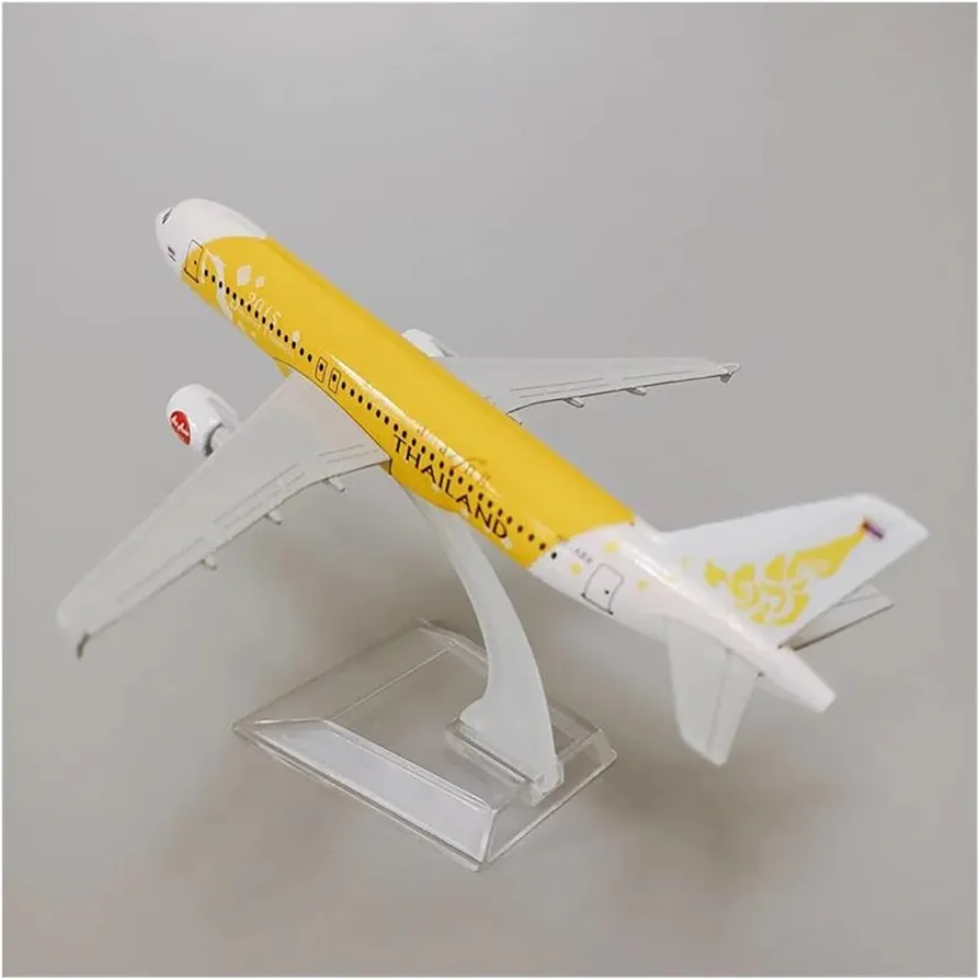Aircraft THAILAND AIRBUS A380 Passenger Aircraft Plane Diecast Airplane Model 16cm Diecast Airplane Model Plane Aircraft Yellow 16cm No 118. - Image 2