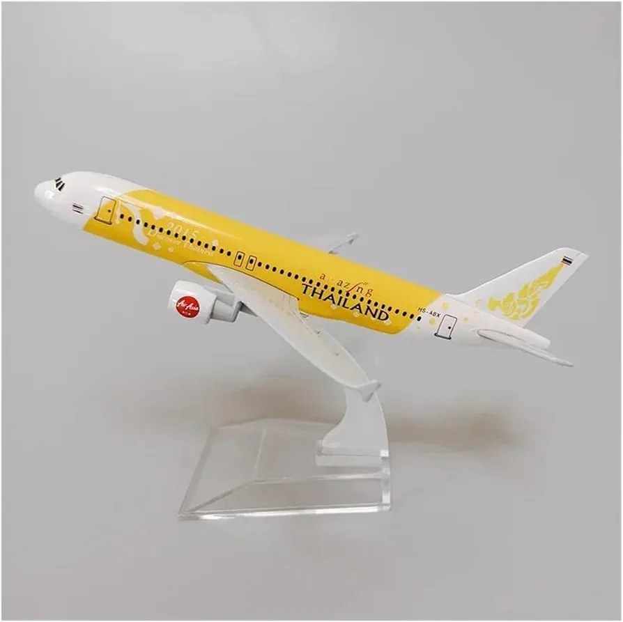 Aircraft THAILAND AIRBUS A380 Passenger Aircraft Plane Diecast Airplane Model 16cm Diecast Airplane Model Plane Aircraft Yellow 16cm No 118. - Image 5