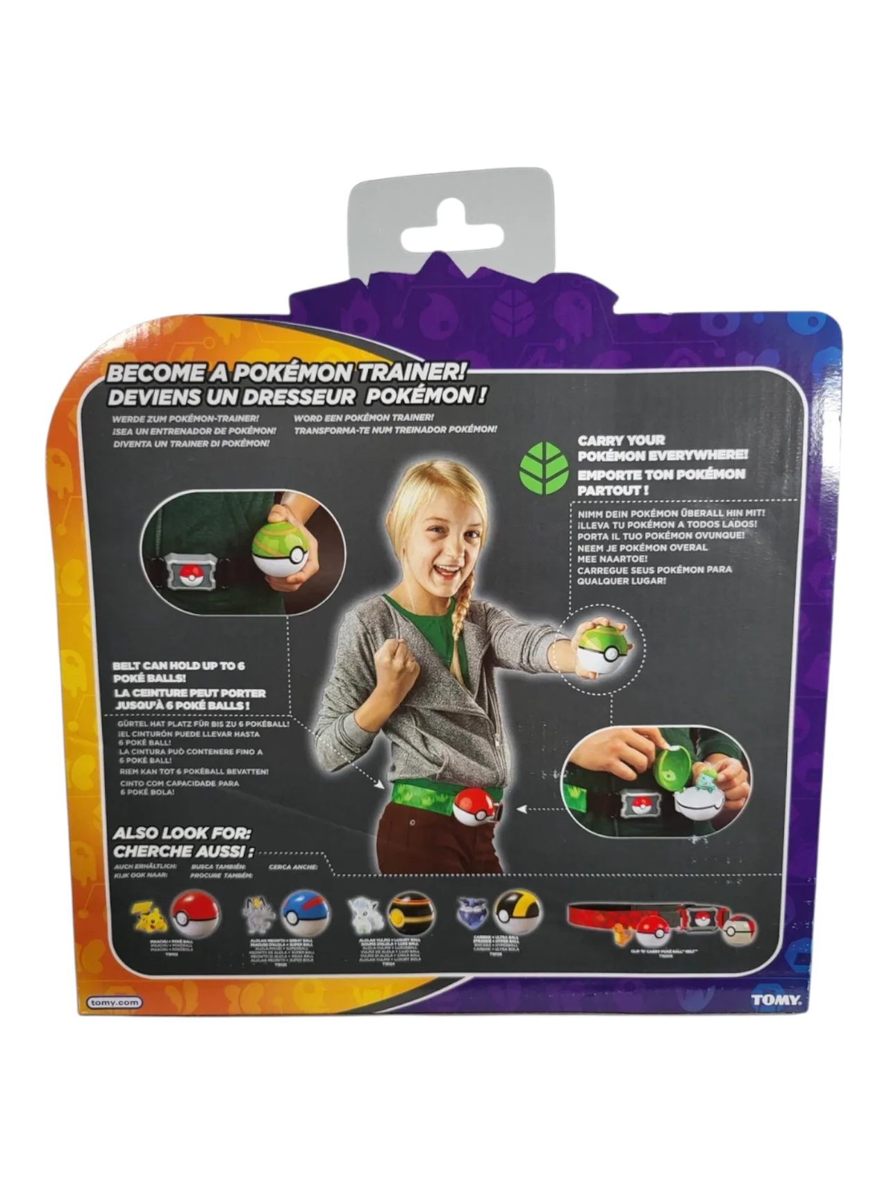 Tomy Pokémon Clip and Carry Poke Ball Belt, Squirtle Carapuce, Schiggy - Image 3