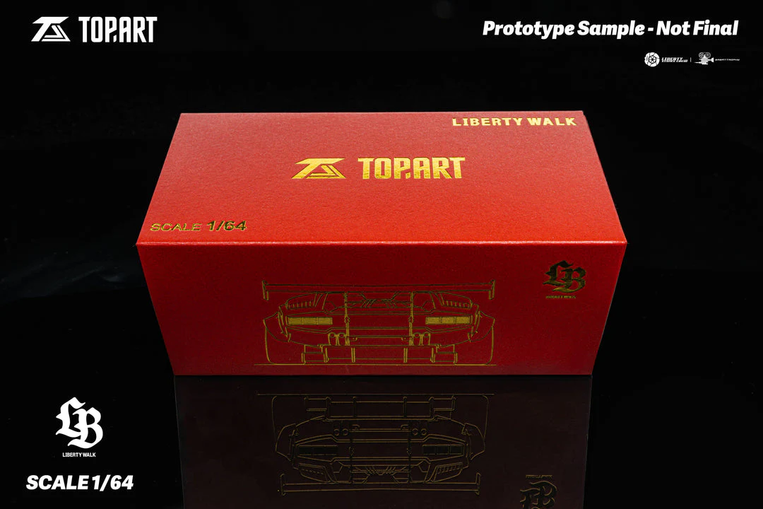 Top Art Liberty Walk Lamborghini Countach 1:64 Scale - Image 3