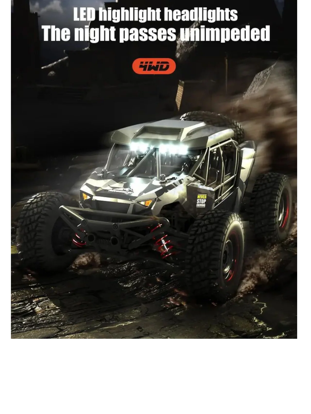 Top Racing Series Adventurer Four-Wheel High-Speed Remote Control (RC) Car 4×4 2.4 GHZ - Image 3