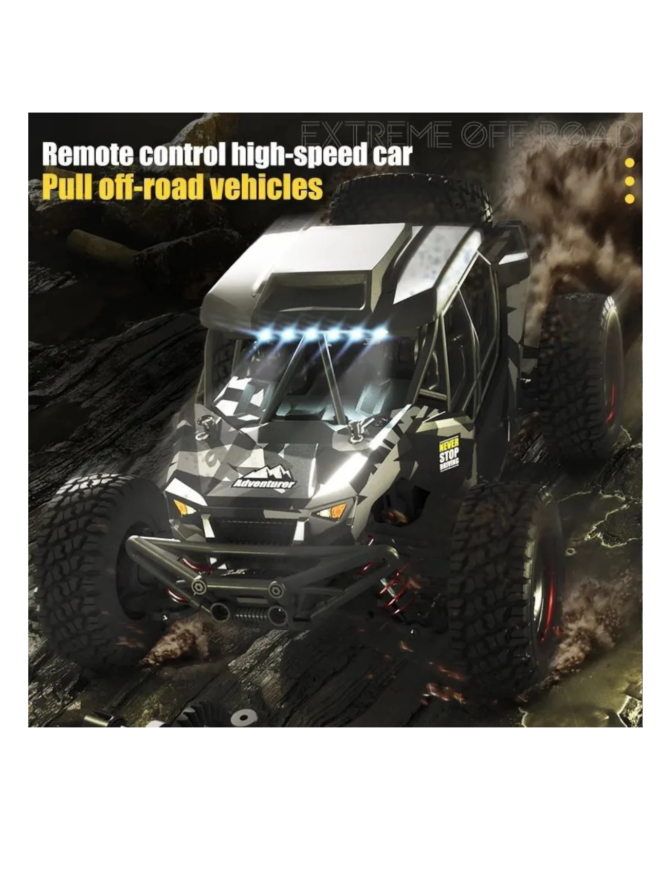 Top Racing Series Adventurer Four-Wheel High-Speed Remote Control (RC) Car 4×4 2.4 GHZ - Image 5