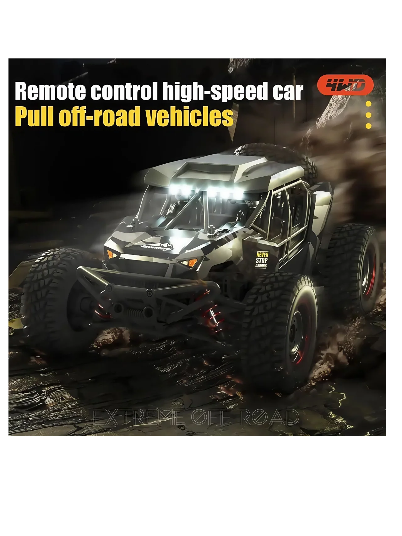 Top Racing Series Adventurer Four-Wheel High-Speed Remote Control (RC) Car 4×4 2.4 GHZ - Image 6