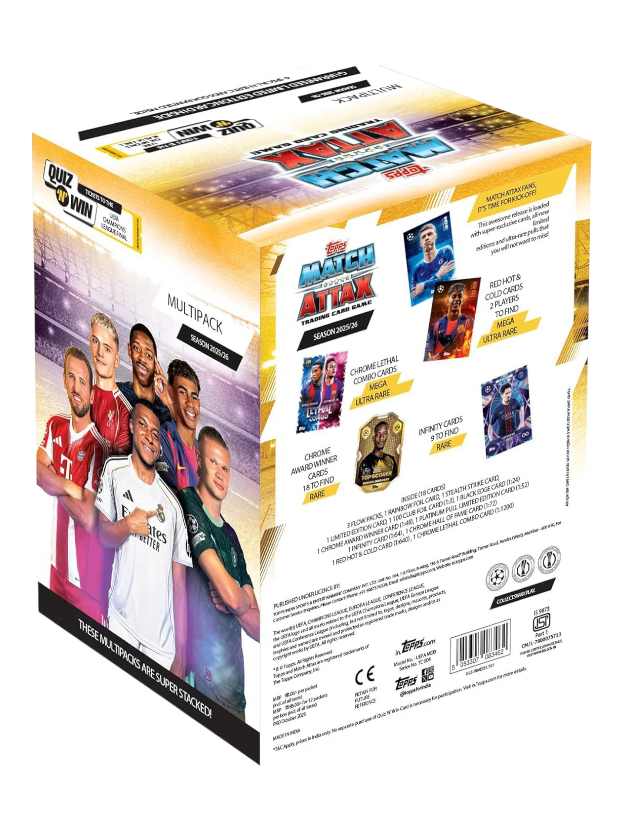 Topps UEFA Champions League Match Attax 2025 Trading and Collectible Card Game (Multipack of 12) - Image 2