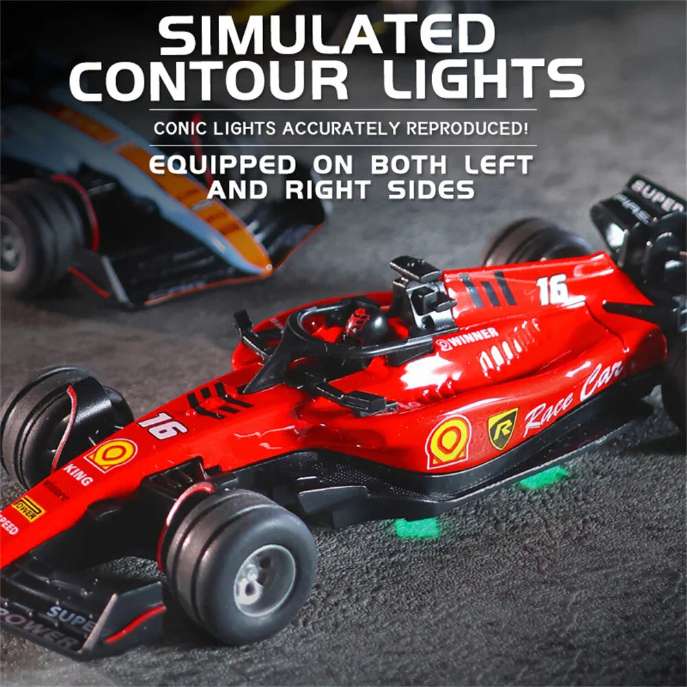 Trasped Mini (RC) remote control formula 1 (f1) c. Leclerc (with driver) Speed Regulating Alloy Model Car 1:64 Scale 2.4 GHz No 16 - Image 3