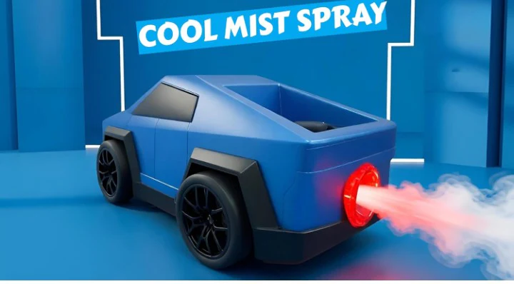 2.4GHz Mini Spray Drift Remote Control Car with Mist Spray, Follow Mode, Escape Mode, Light & Sound RC Toy Car 1:43 Scale - Image 4