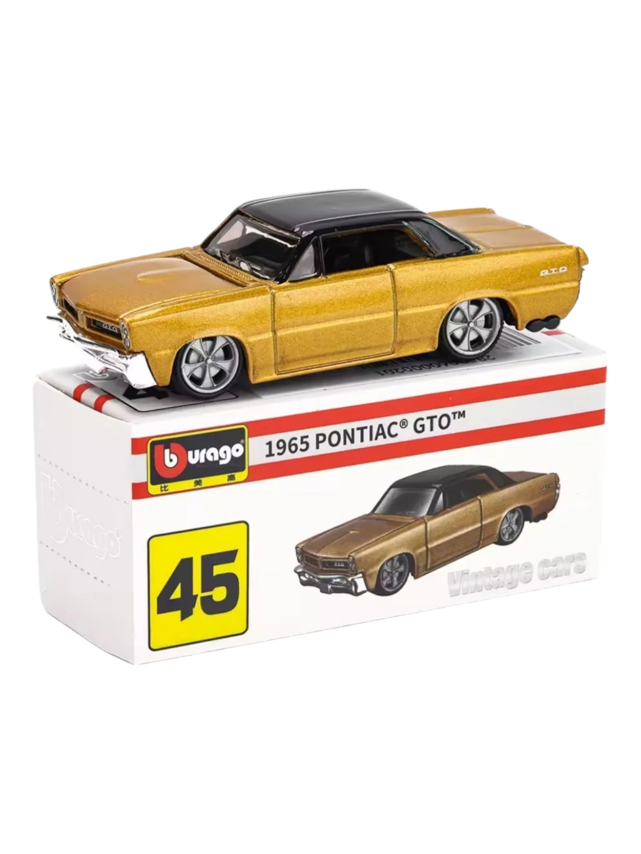 Bburago Vintage Cars 1965 Pontiac GTO 1:64 Scale - Image 2