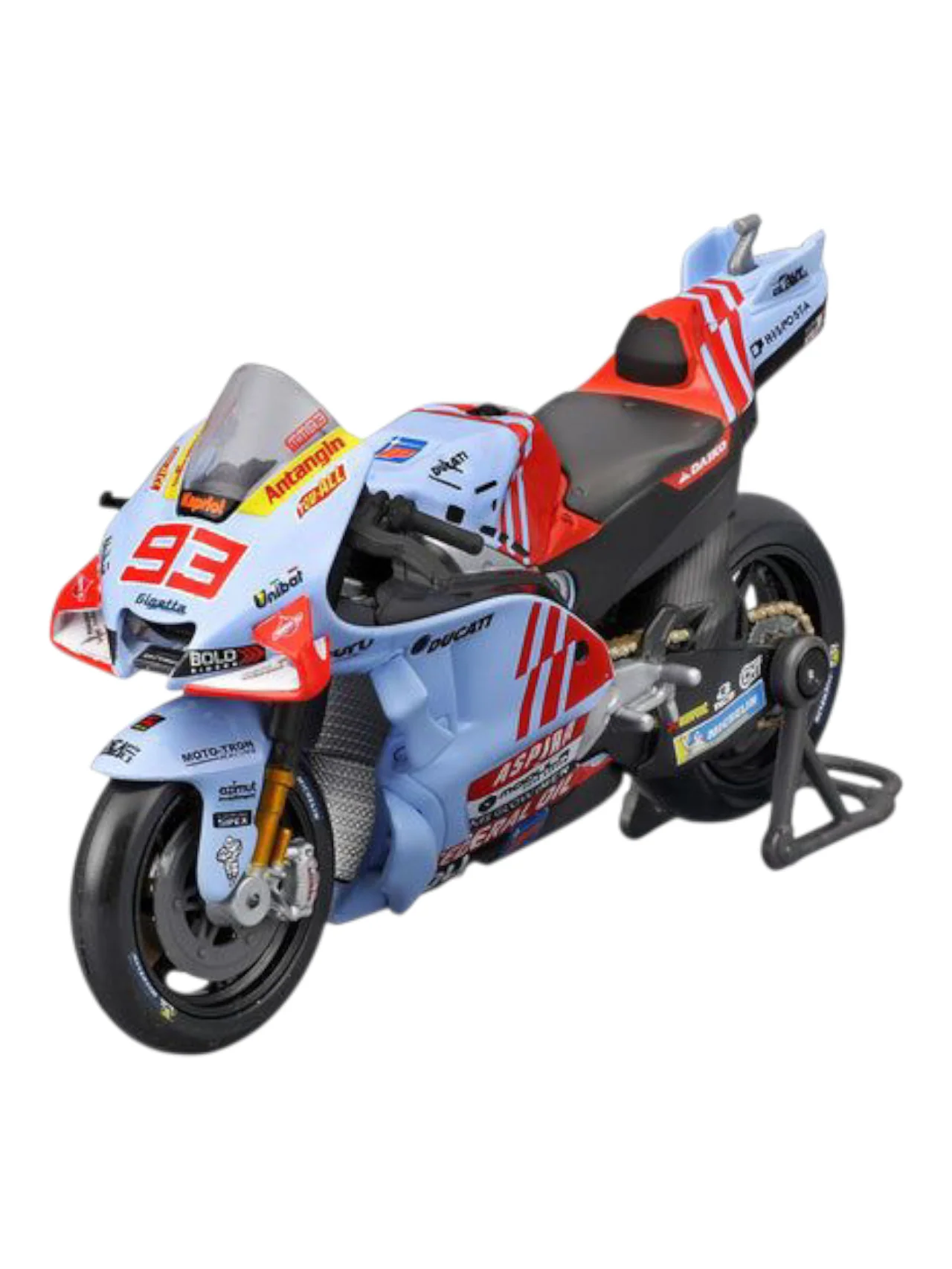 Maisto Team Gresini Racing Moto GP Season 2024 #93 Marc Marquez 1:18 Scale - Image 2