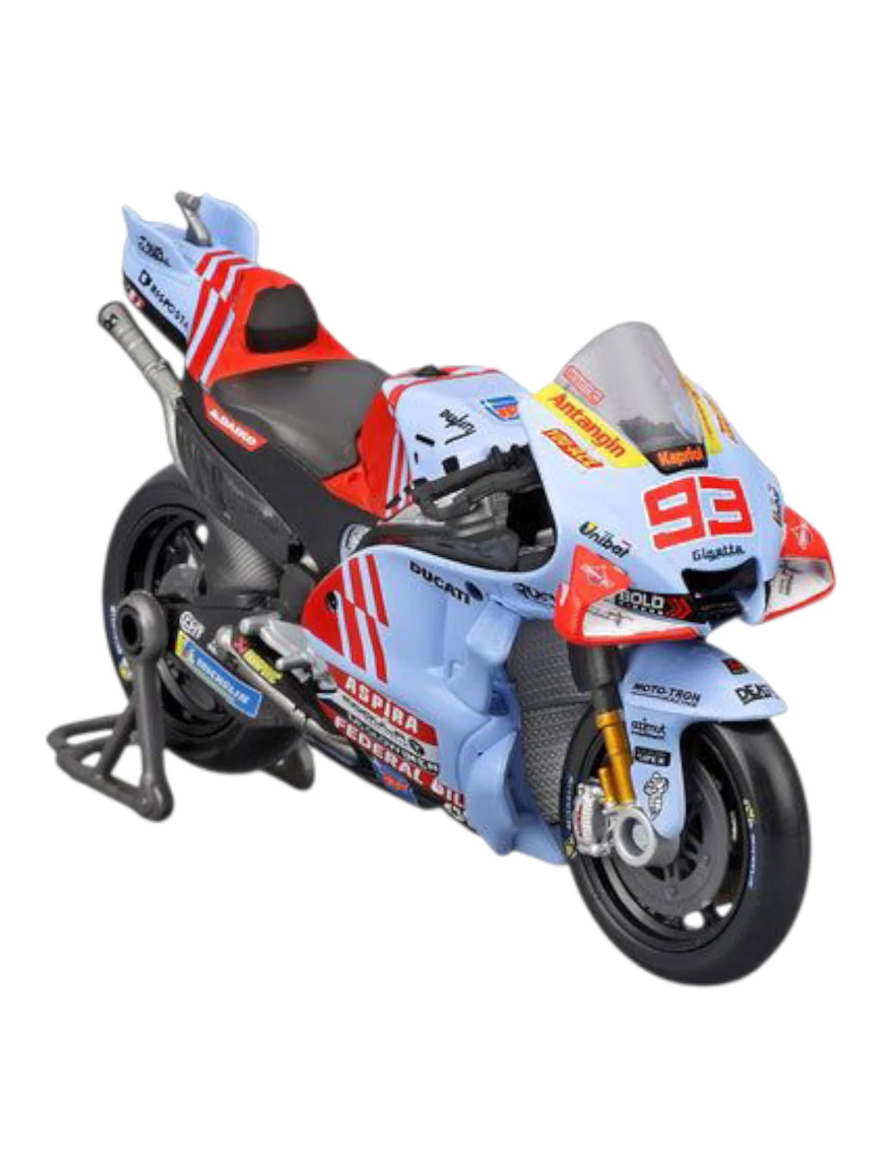 Maisto Team Gresini Racing Moto GP Season 2024 #93 Marc Marquez 1:18 Scale - Image 3