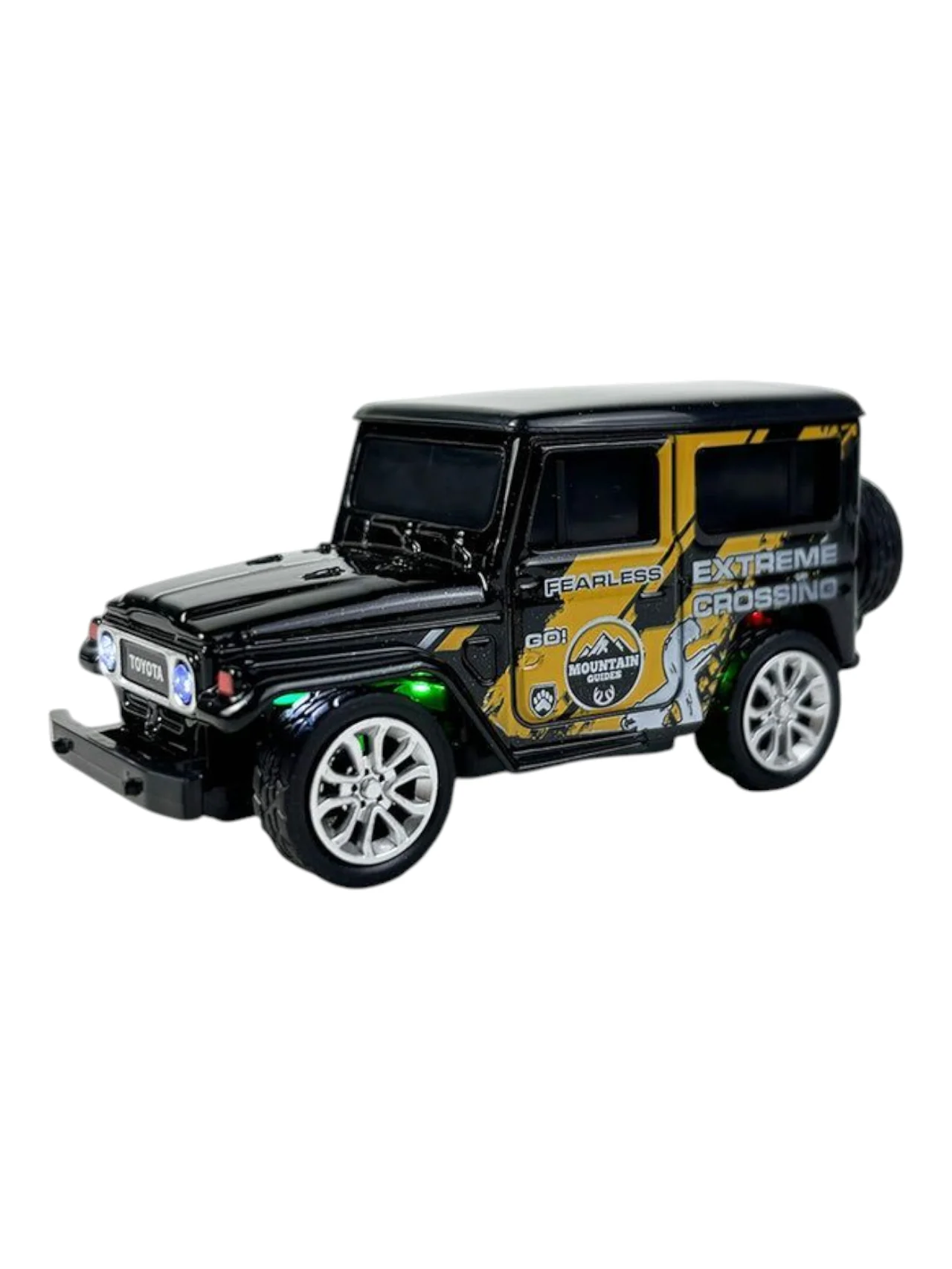 Mini Remote control rc Car Toyota FJ Desktop R/C Speed Regulating Alloy Model Car 1:64 Scale - Image 2