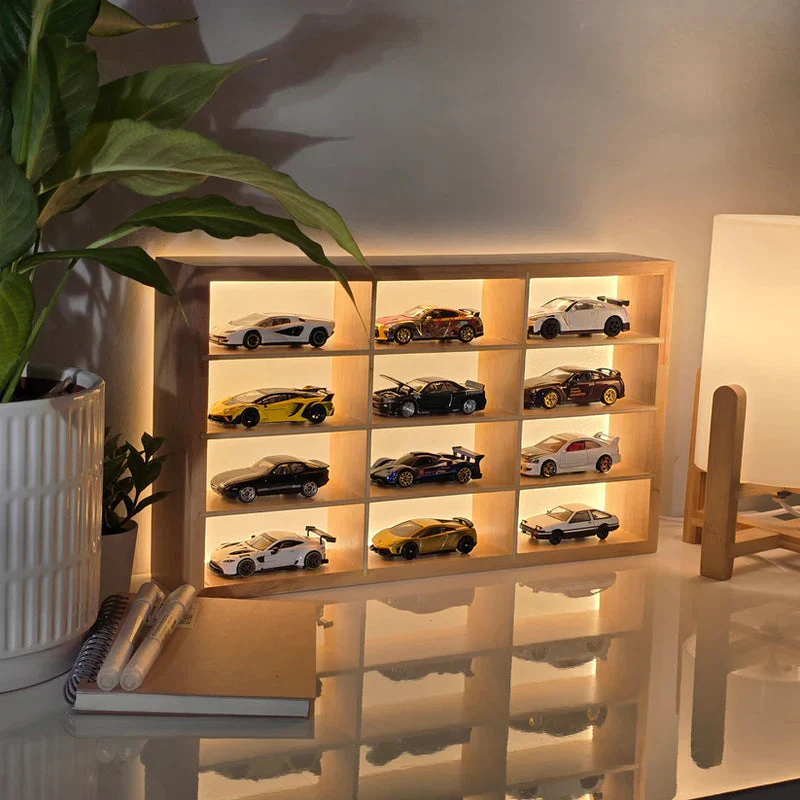 Wooden 12 Compartment Storage Case - Image 4