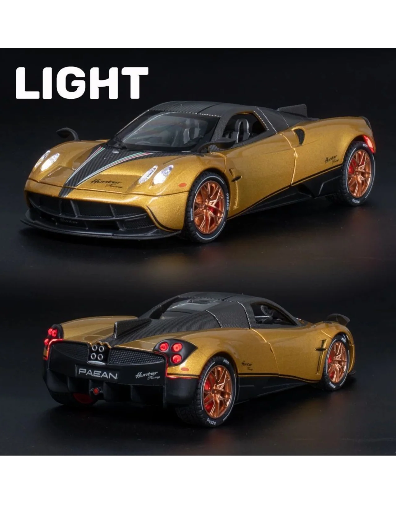 XQT Pagani Huayra Alloy Car Simulation Die-Cast Model 1:22 Scale - Image 2