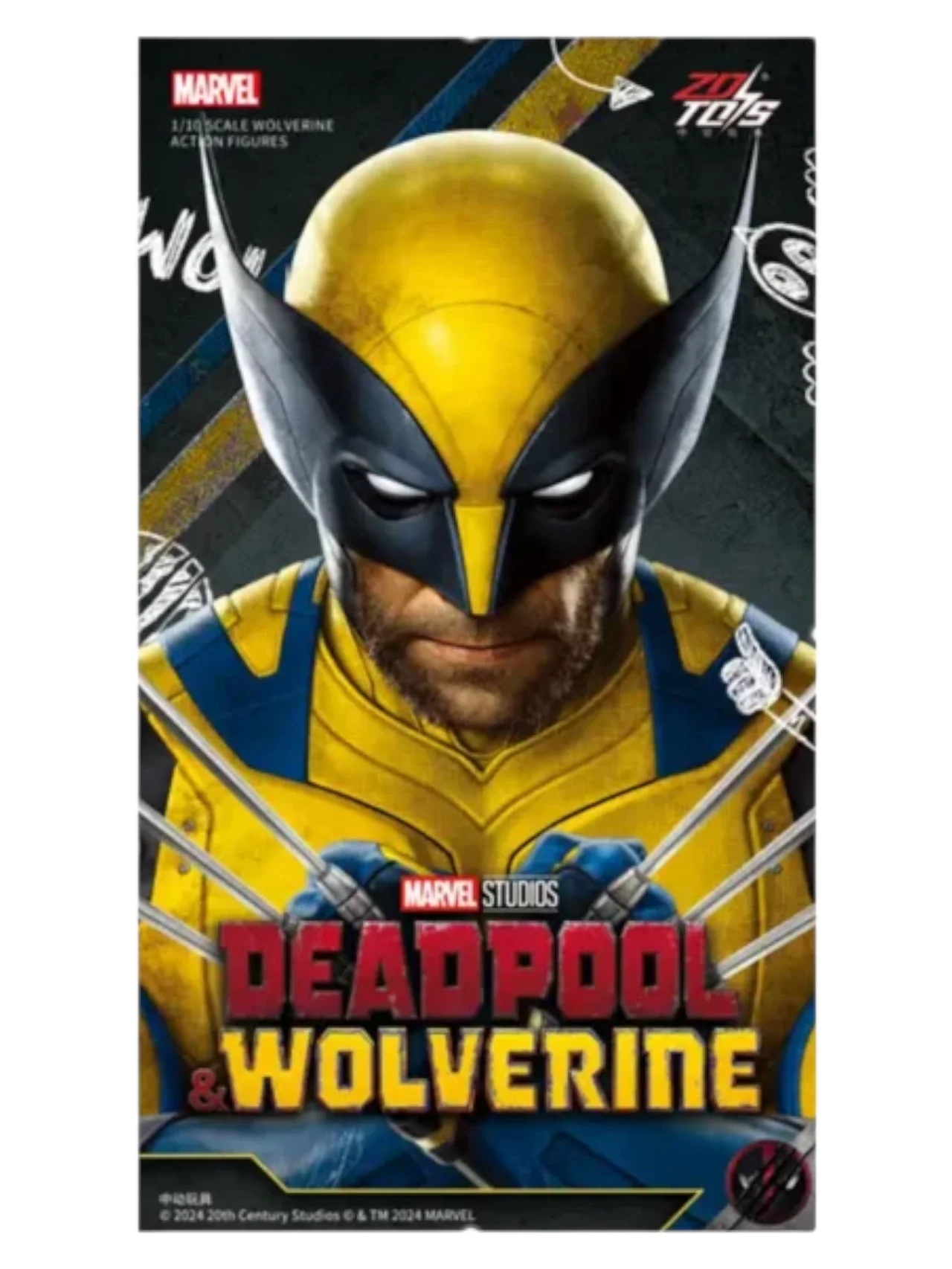 Action figure ZD Toys Marvel Studio Wolverine 1:10 Scale Action Figure- Deadpool & Wolverine Collection