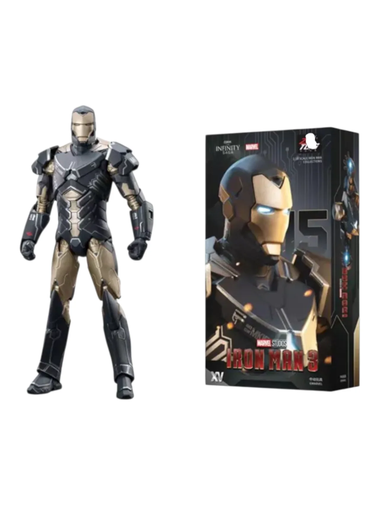 Action figure ZD Toys Iron Man Mark 15 Action Figur- Marvel Studio Infinity Saga 1:10 Scale Collections