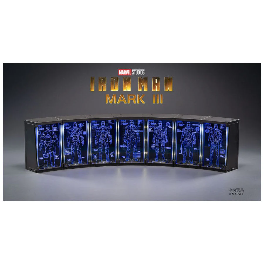 ZD Toys: Iron Man MK 1 Marvel 10th Anniversary Action Figure with the Hall of Armor - 7 Inch, Imported 1:10 Scale - Image 9