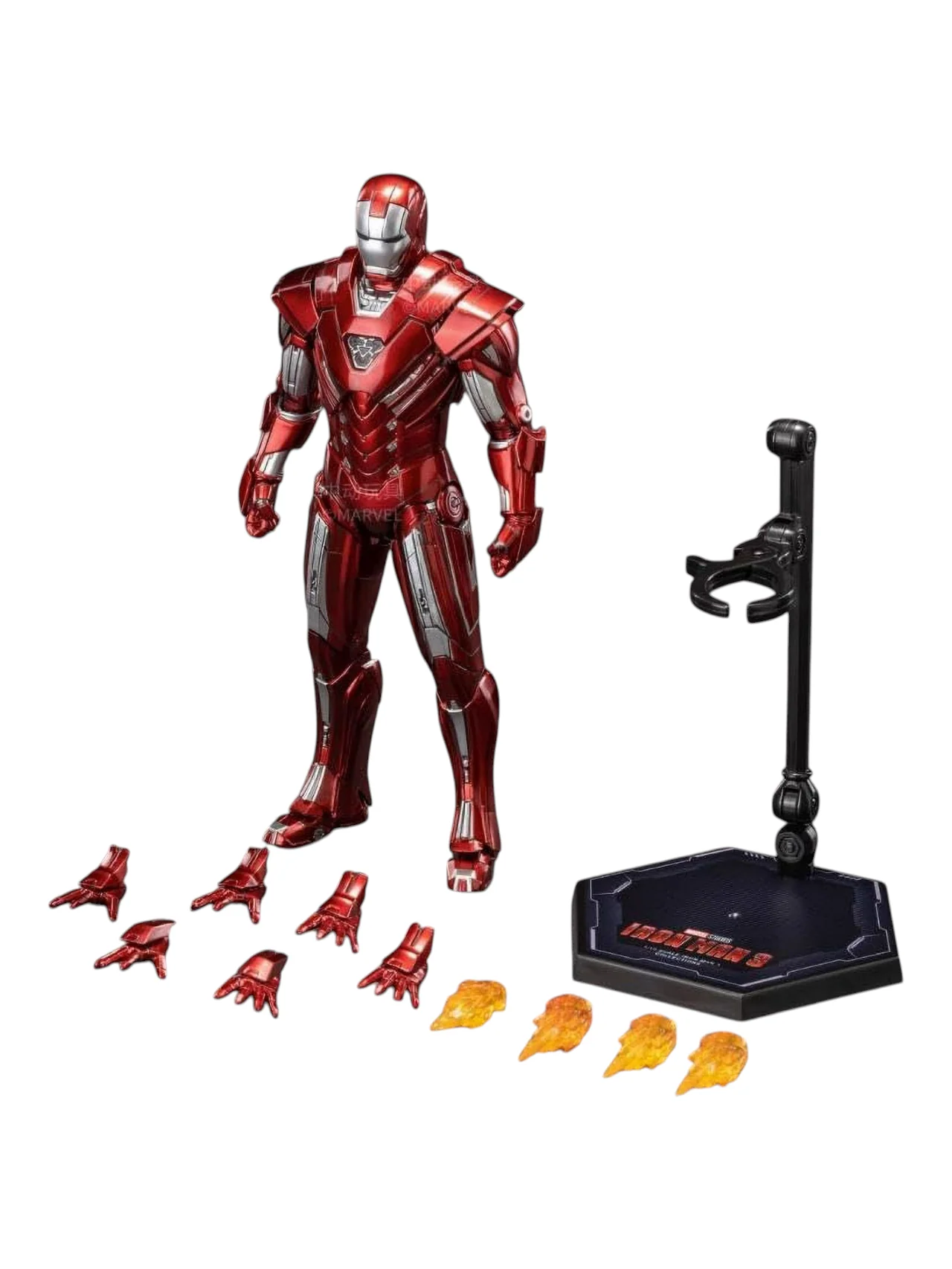 ZD Toys Marvel Studios The Infinity Saga Iron Man 3 MK33 Action Figure 1:10 Scale (Size-7 Inch) - Image 7